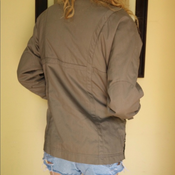 Poetry Brown Faux Fur Collar Zipper Layer Jacket ! - Picture 4 of 6